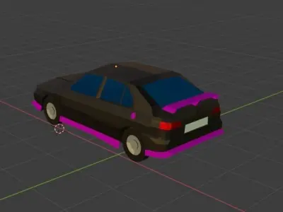 Alfa-Romeo 33 Low-poly 3D model