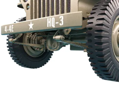 Jeep Willys MP 1942 3D model