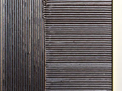 Plaster Two Photo Frame 05 Low-poly 3D model