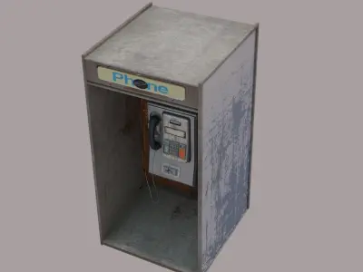 Phone Booth Free 3D model