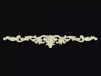 Central decor ornament for furniture 3D model 494