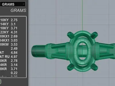 1 carat Oval engagement ring 3D print model