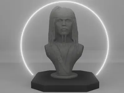 Jack Sparrow Bust 3D printable STL file  3D print model