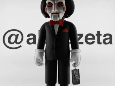 Kaws Billy from SAW Textured Low-poly 3D model