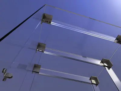 Glass arch or glass visor 3D model