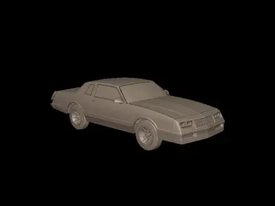 chevrolet monte carlo ss 1986 3D PRINT MODEL 3D print model