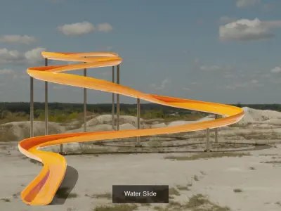 Water Slide 3D models 3D Model Pack shop