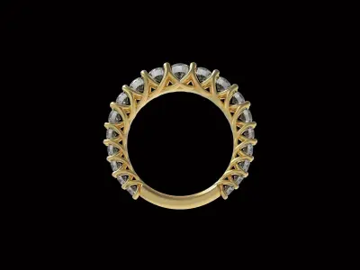 Diamond eternity ring Free 3D print model