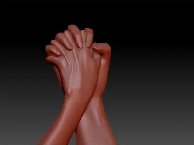 Holding hands sculpture  3D print model
