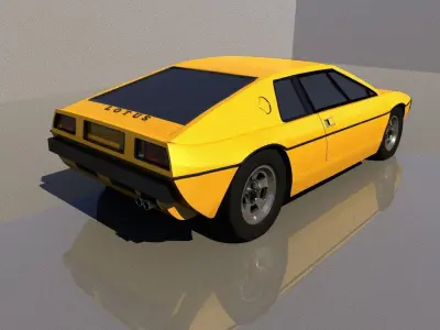 Lotus Espirit S1 1976 Low-poly 3D model