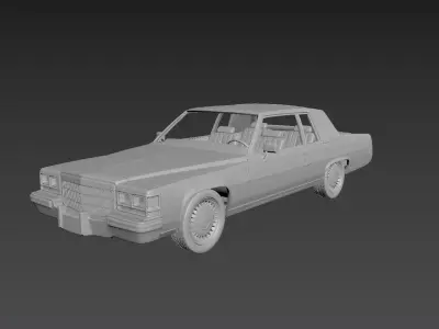 Cadillac Deville 1983 Coupe  3D print model