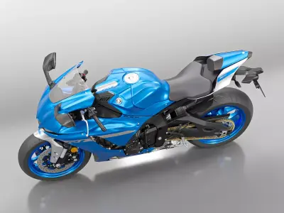 YAMAHA YZF R1 2020 Low-poly 3D model