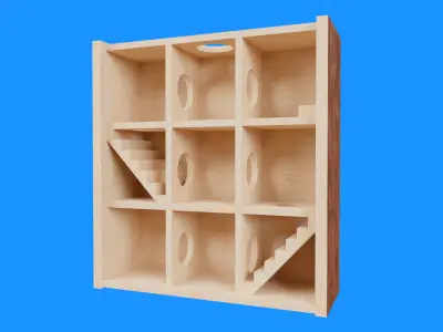 Hamster Game Maze Low-poly 3D model