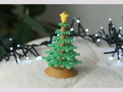 CHRISTMAS TREE DECOR TREE PUZZLE 3D print model