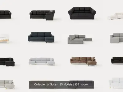 Collection of Sofa - 135 Models