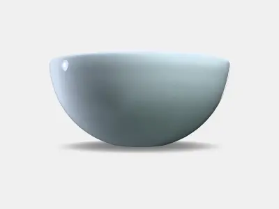 BLANDA Bowl Presentation Low-poly 3D model