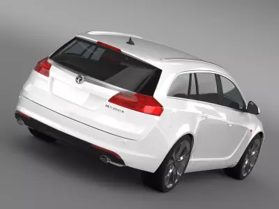 Vauxhall Insignia 4x4 BiTurbo Sports Tourer 2013 3D model