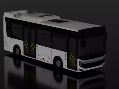 BMC Neocity Diesel Bus Low-poly 3D model