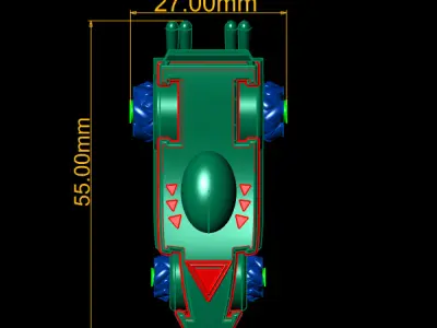 RACING CAR TOY 3D PRINTABLE MODEL 3D print model