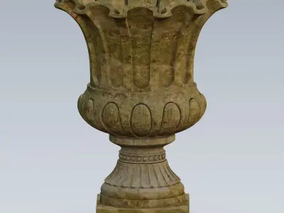 Garden urn planter35 3D model
