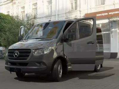 Mercedes Benz Sprinter  319 Low Roof Short Version  3D model