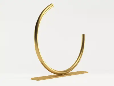 Graceful Arc Vase 3D model