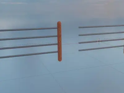 Simple Fence Free low-poly 3D model