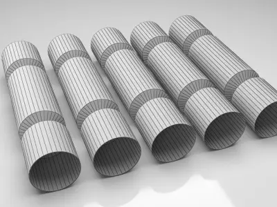 Christmas Cracker Low-poly 3D model