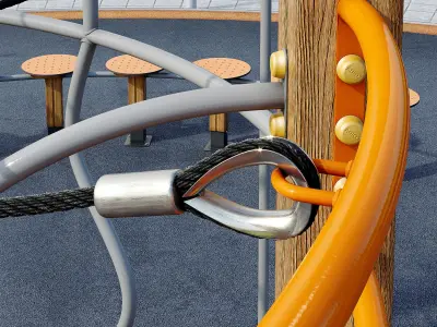 Children playground Sports ground 3D model