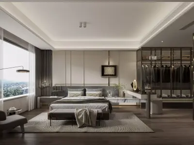 Bedroom CORONA 3dmodel 3D model