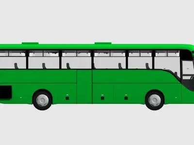 Bus Model Low-poly 3D model