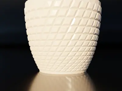 Flower Bowl vase 3D model