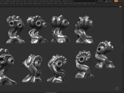 Modern Abstract Decorative sculpture 3d print model 122 3D print model