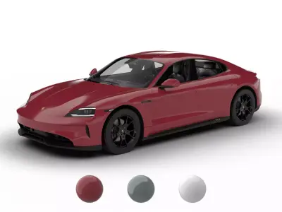 Porsche Taycan GTS 2025 3d model 3D model