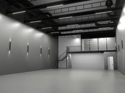 3D Warehouse car studio interior 3D model