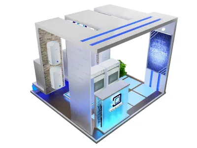 Booth Exhibition Stand a42 3D model