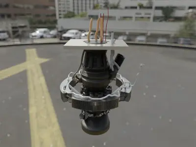rocket engine  Free 3D model