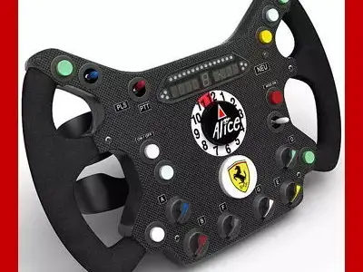 F1 Ferrari Steering Wheel 3D model