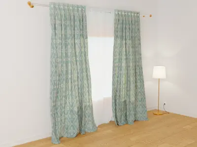 Curtains 01 collection 2 3D model