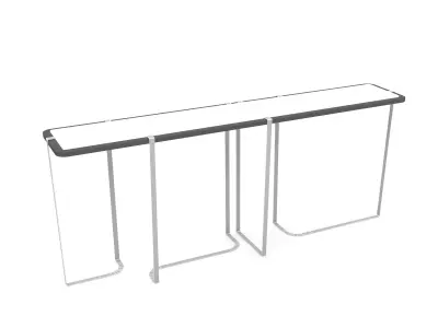 modern design coffee table Low-poly 3D model