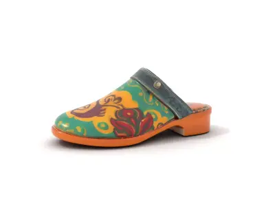 Bohemian Patterned Clog model pack Low-poly 3D model