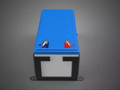 STANDARD BATTERY ACCU ACCUMULATOR CASING MOUNTING FRAME HOLDER 3D model