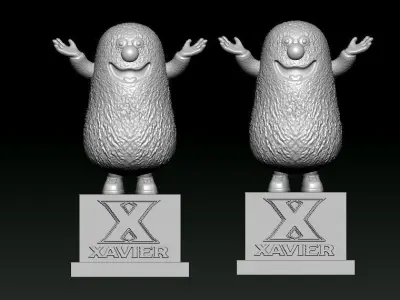 XAVIER MUSKETEERS MEN BASKETBALL MASCOT STATUE - 3D PRINT 3D print model