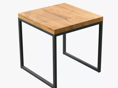 Square Coffee Table Free low-poly 3D model