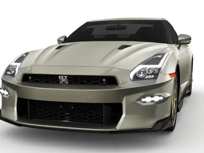 Nissan GT-R 2024 Low-poly 3D model