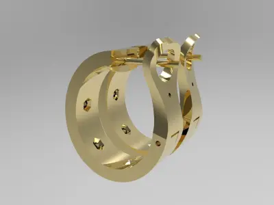 EARRINGS N - 207 3D print model