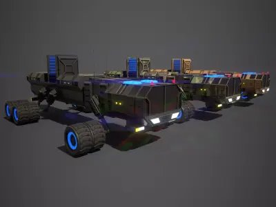 Rover Ten Low-poly 3D model
