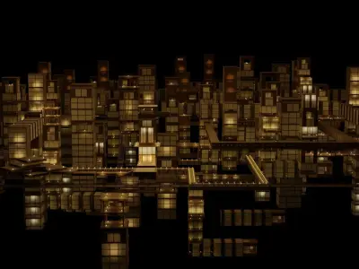 Infinity Castle Concept from Demon Slayer 3D model