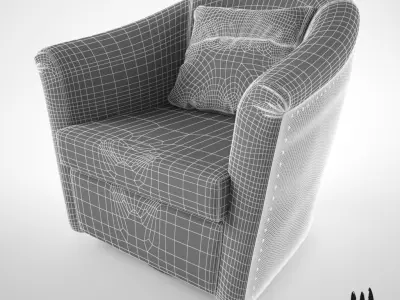 Brabbu armchair 3D model