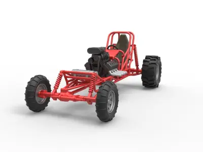 Mud dragster Scale 1 to 25 3D print model
